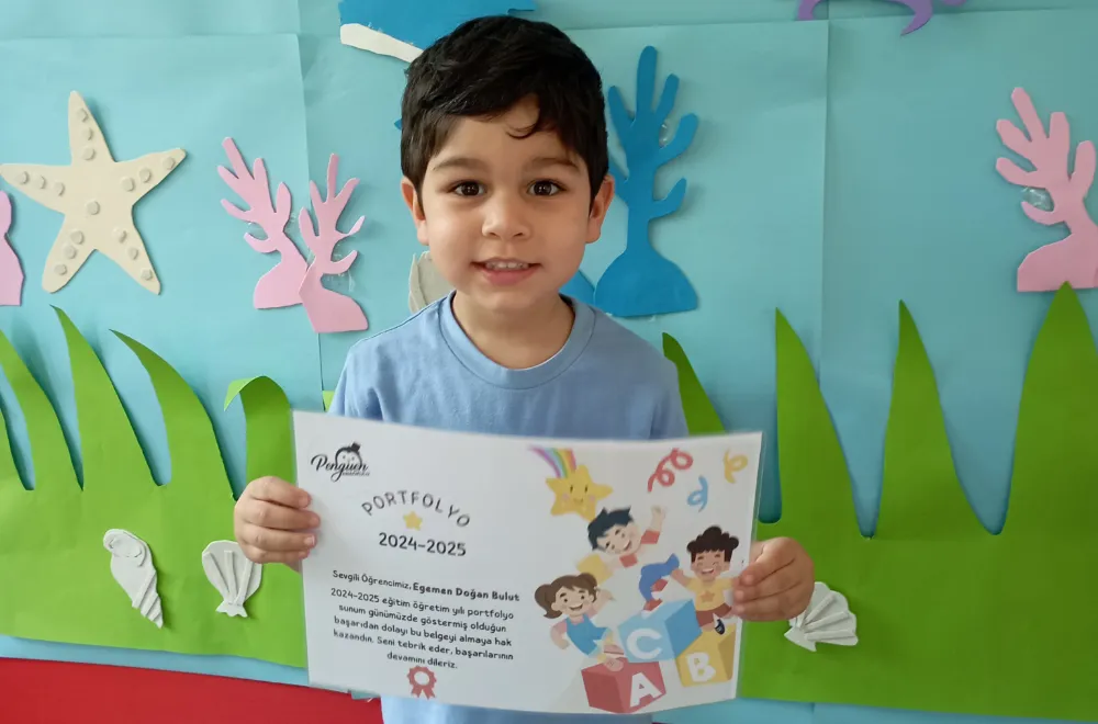 Özel Penguen Anaokulu öğrencilerinin göz kamaştıran eserleri